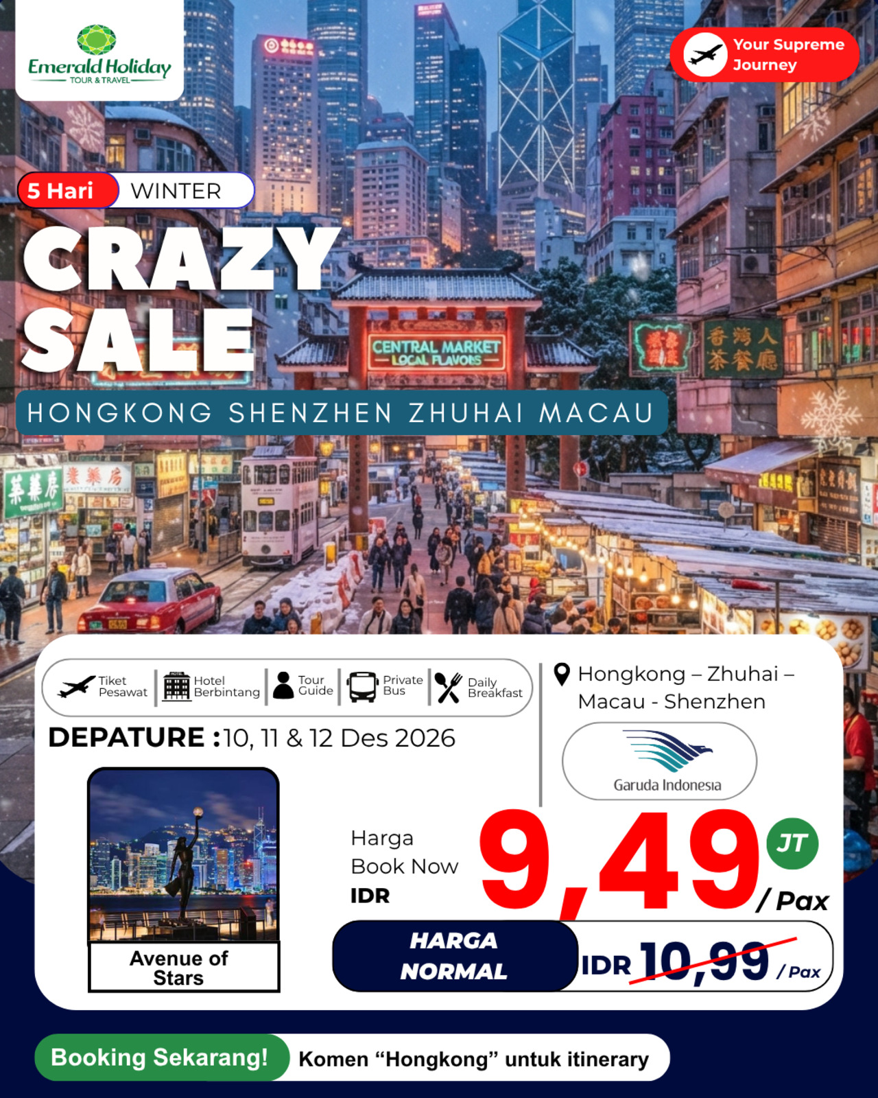 5D CRAZY SALE HONGKONG 10,11,12 DES 26
